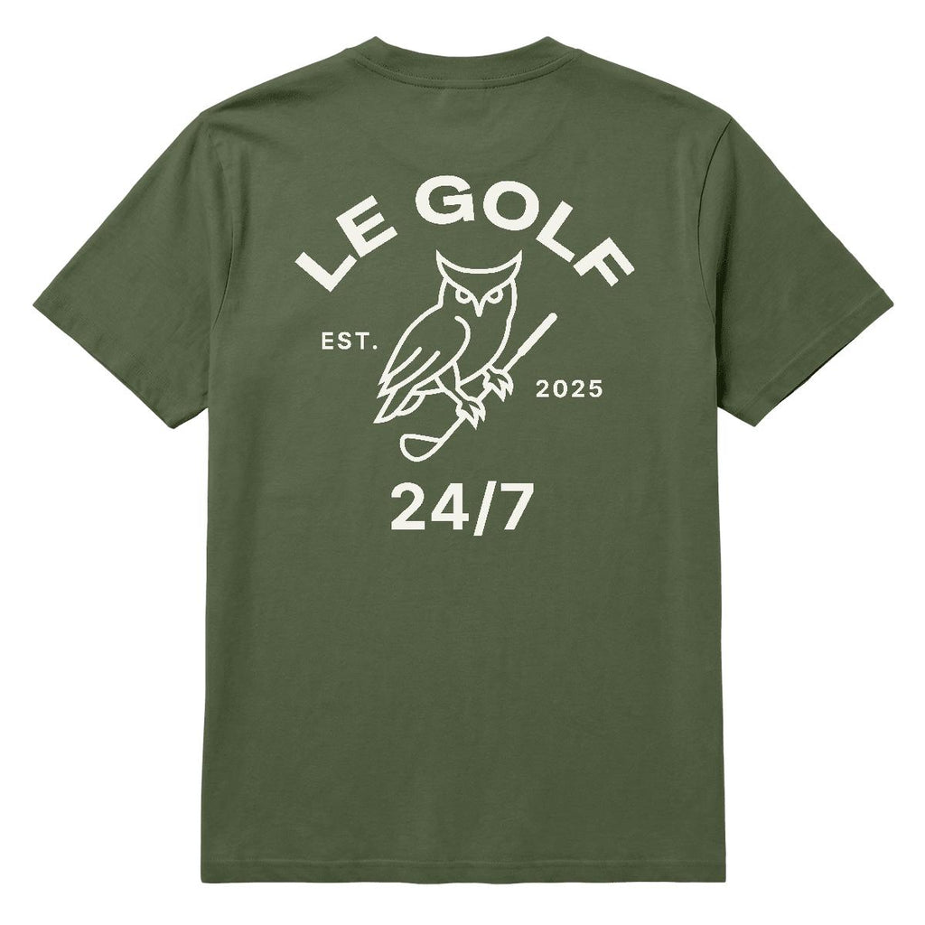 green t-shirt