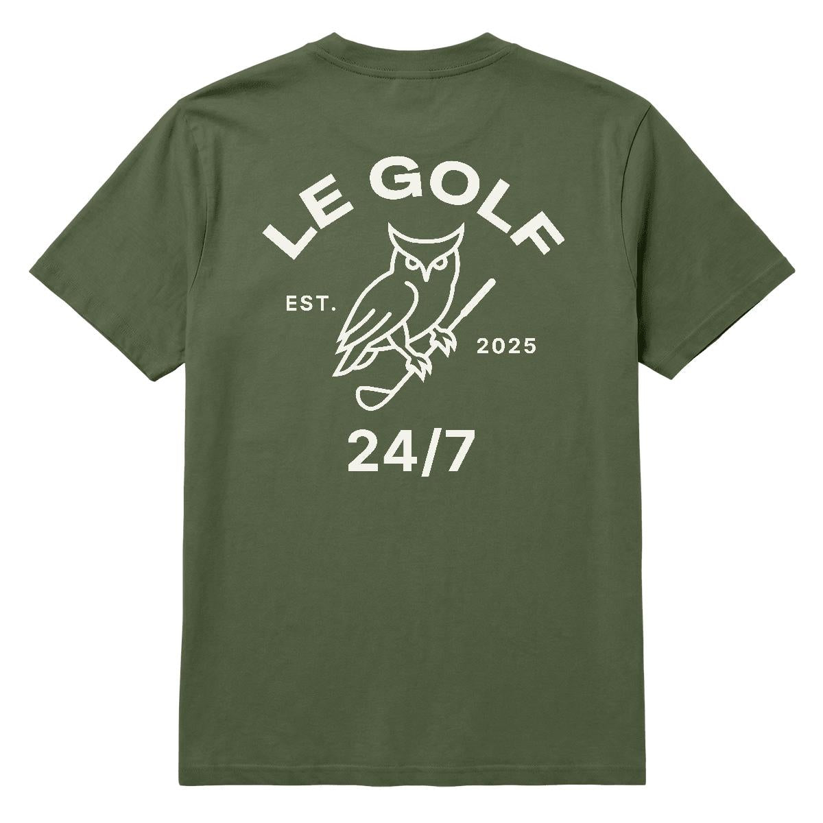 green t-shirt