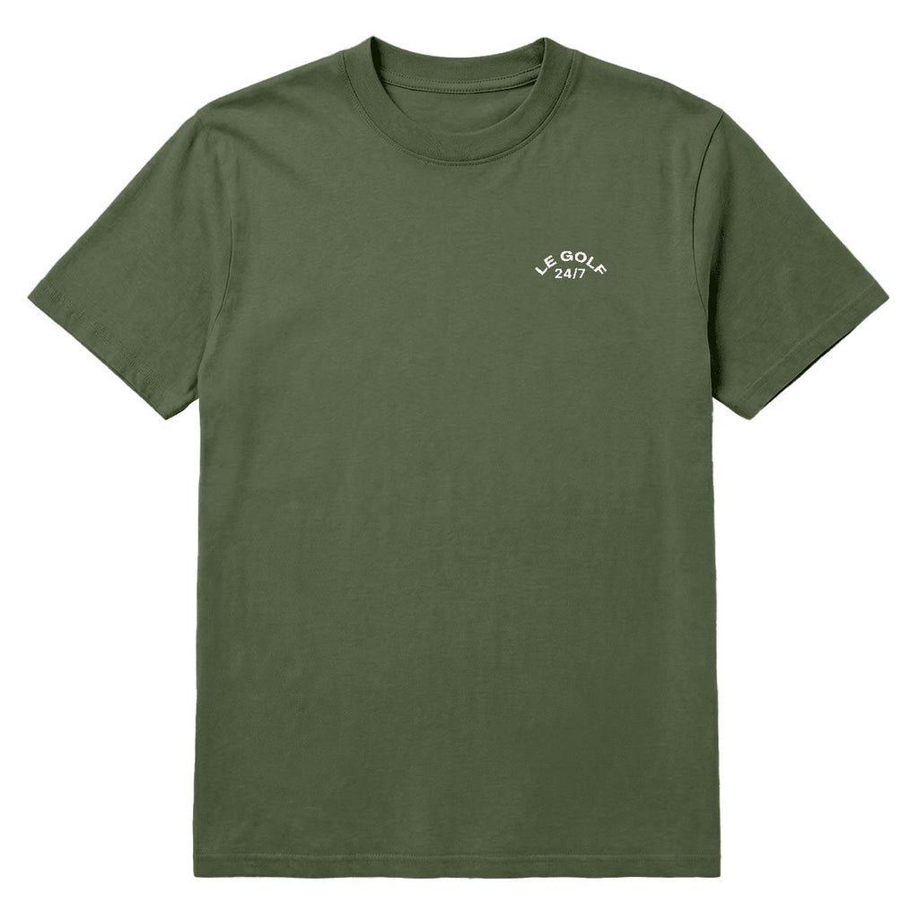 green t-shirt