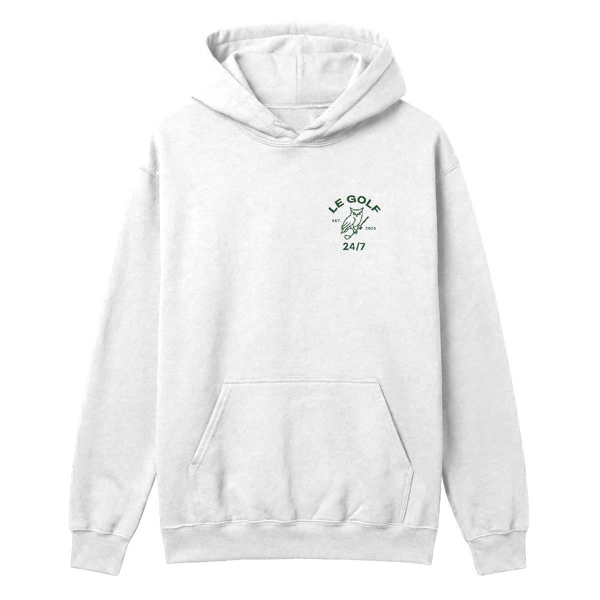 white hoodie